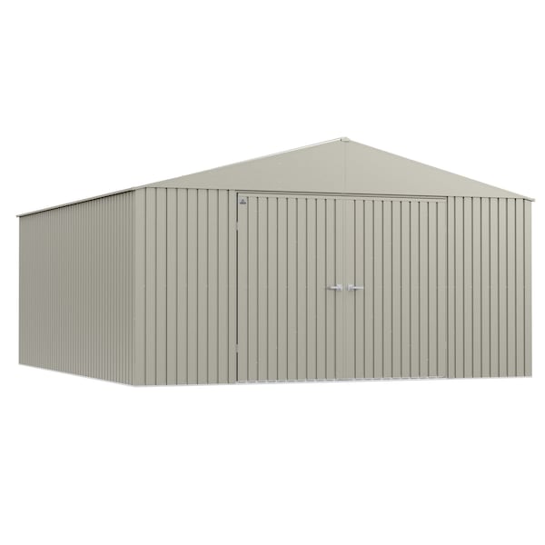 Arrow Storage Products Elite Galvalume Steel Premium Shed Storage Shed, 14 ft x 16 ft, Silver EG1416CG - main